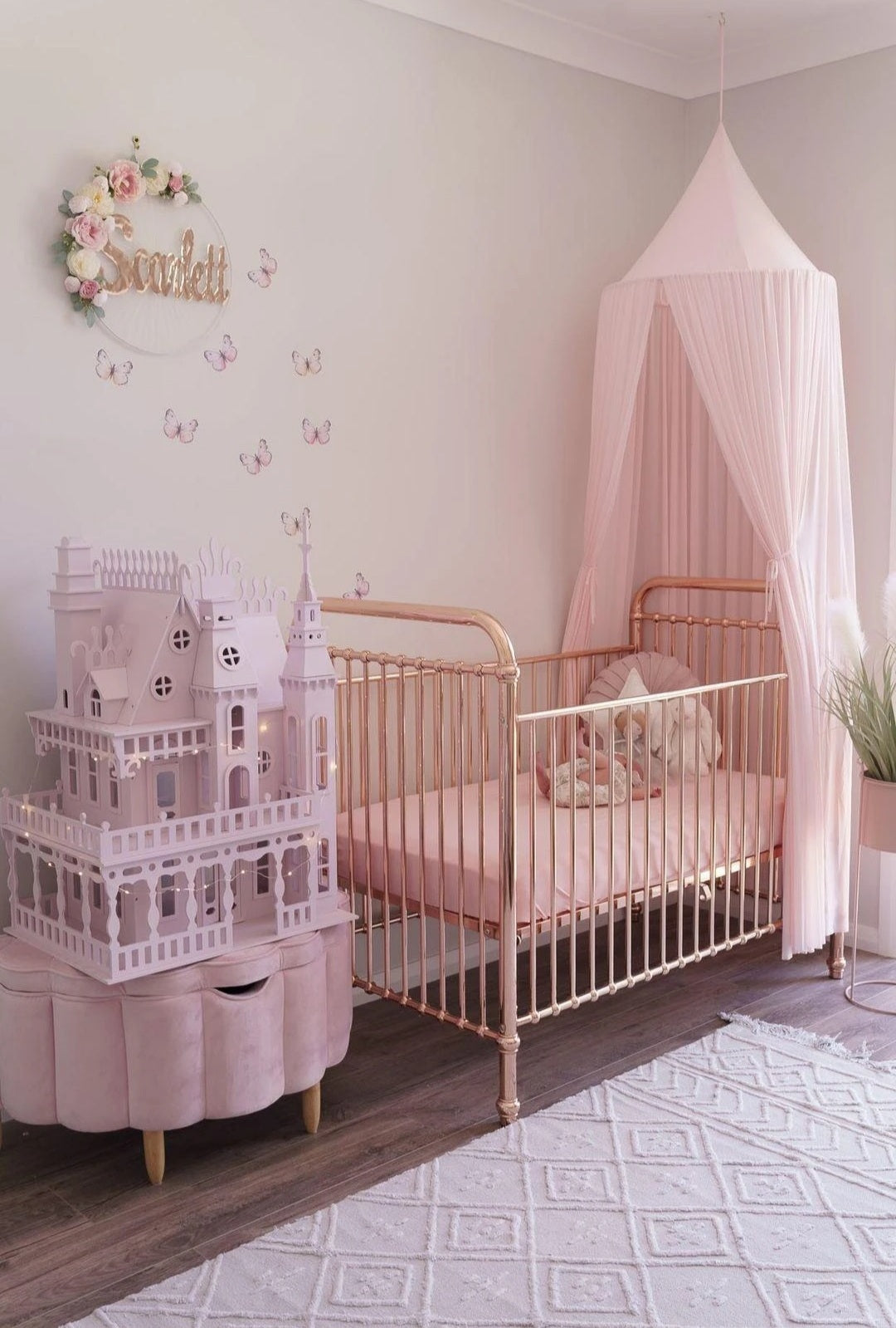 Fairytale Dollhouse Castle - powder pink