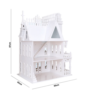 Fairytale Dollhouse Castle - white